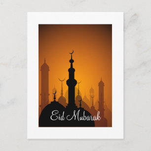 Eid Mubarak Happy Eid Postkarte