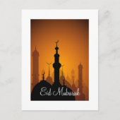 Eid Mubarak Happy Eid Postkarte (Vorderseite)