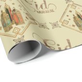 Eid Mubarak - Happy Eid - Ramadan Kareem Geschenkpapier (Rolleneckpunkt)