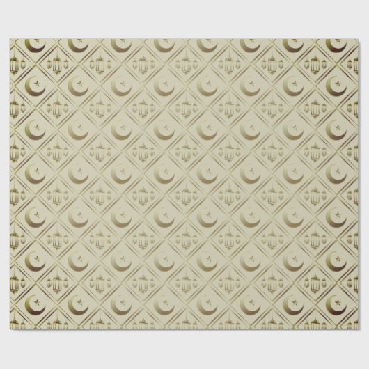 Eid Mubarak - Happy Eid - Ramadan Kareem Geschenkpapier (Flach)