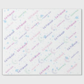 Eid Mubarak/Happy Eid/Ramadan Wrapping Paper Geschenkpapier (Flach)