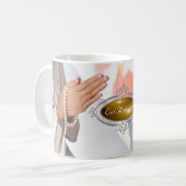 Eid Mubarak / Hijab Kaffeetasse (Vorderseite Links)