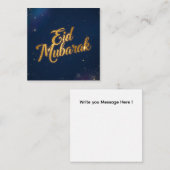 Eid Mubarak  Holiday Note Card Mitteilungskarte (Vorne/Hinten)