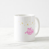 Eid Mubarak in rosa Farbe Kaffeetasse (VorderseiteRechts)