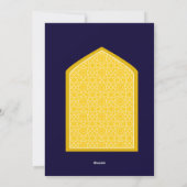 Eid Mubarak Individuelle Name Elegante Moderne Kun Feiertagskarte (Rückseite)