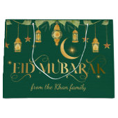 Eid Mubarak Individuelle Name Große Geschenktüte (Vorderseite)