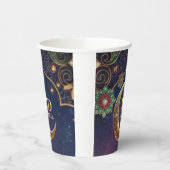 Eid Mubarak Islamic celebration Gold And navy Pappbecher (Links)
