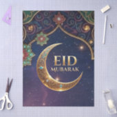 Eid Mubarak Islamic celebration Gold And navy Seidenpapier (Basteln)