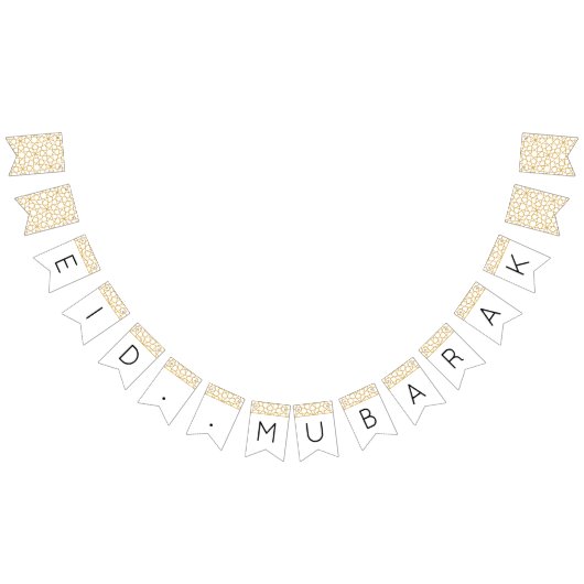 Eid Mubarak Islamische geometrische Golddekoration Wimpelkette (Alle)