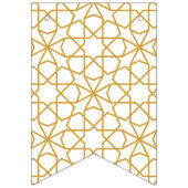 Eid Mubarak Islamische geometrische Golddekoration Wimpelkette (Erste Fahne)