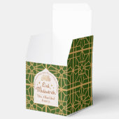Eid Mubarak Islamischer Feiertag Elegantes Weiß un Geschenkschachtel (Geöffnet)