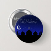 Eid Mubarak - Islamischer Grußknopf Button (Vorne & Hinten)