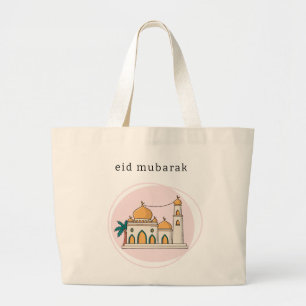 Eid Mubarak Jumbo Tasche   Moderne Moschee Soft Pi