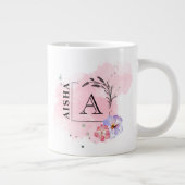 Eid Mubarak Jumbo Tasse - Blumenwasser (Rechts)