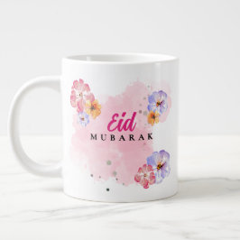 Eid Mubarak Jumbo Tasse - Blumenwasser