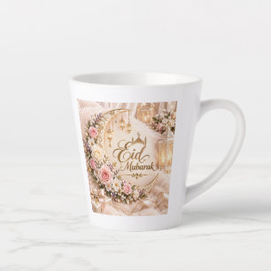 Eid Mubarak Kaffeetasse Florale islamische Gesch Milchtasse