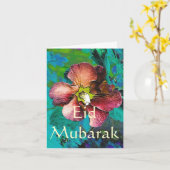 Eid Mubarak Karte (Gelbe Blume)