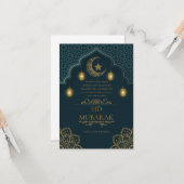 Eid Mubarak Karte (Vorderseite/Rückseite Beispiel)
