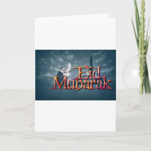 Eid-Mubarak. Karte (Vorderseite)