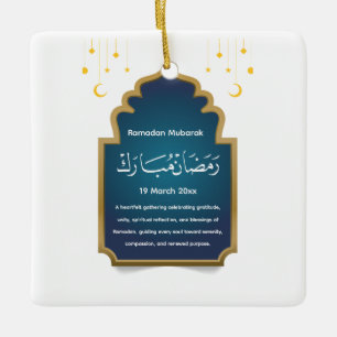 Eid Mubarak-Karte ausschneiden  Keramikornament
