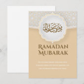 Eid Mubarak Karte mit Masjid (Vorne/Hinten)