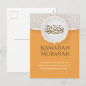 Eid Mubarak Karte mit Masjid (Vorne/Hinten)