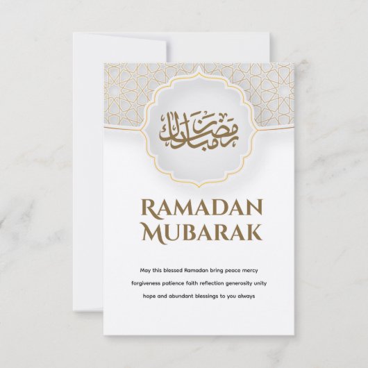 Eid Mubarak Karte mit Masjid (Vorderseite)