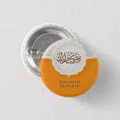 Eid Mubarak Karte mit Masjid Button (Vorne & Hinten)