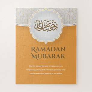 Eid Mubarak Karte mit Masjid Puzzle