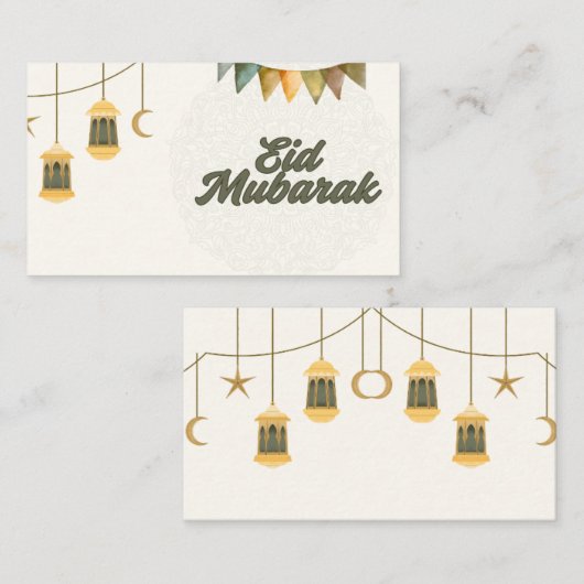 Eid Mubarak Karten (Vorne/Hinten)