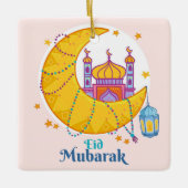 Eid Mubarak Keramik Ornament (Vorderseite)
