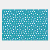 Eid Mubarak Kids Blue Moon Star Zitat Geschenkpapier Set (Vorderseite 2)