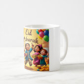 Eid Mubarak Kids Celebration Kaffeetasse (VorderseiteRechts)