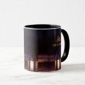Eid Mubarak Lantern Glow Arabic Calligraphy Art Tasse (VorderseiteRechts)