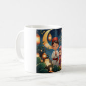 Eid Mubarak Lantern Night Scene Kaffeetasse (Vorderseite Links)