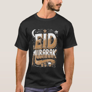 Eid Mubarak Laterne und Sterne T-Shirt