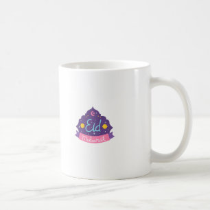 Eid Mubarak Lila und rosa Kaffeetasse