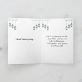 Eid Mubarak Line Weiße gefaltete Karte (Innenseite)