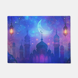 Eid Mubarak Magic Arabian Abende Halbmond Blaue Ku Fußmatte