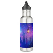 Eid Mubarak Magic Arabian Nights Crescent Farben Edelstahlflasche (Rechts)