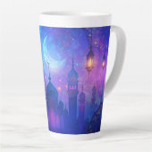 Eid Mubarak Magic Arabian Nights Crescent Farben Milchtasse (Rechte Ecke)