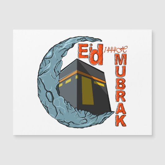 Eid Mubarak Magnetkarte (Vorderseite)