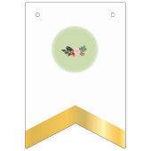 EID MUBARAK MIT BLUMEN WIMPELKETTE (Zweite Fahne)