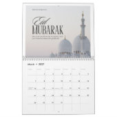 Eid Mubarak mit Masjid Kalender (Mär 2027)