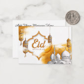 Eid Mubarak Mitteilungskarte (Vorderseite/Rückseite Beispiel)