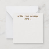 Eid Mubarak Mitteilungskarte (Rückseite)