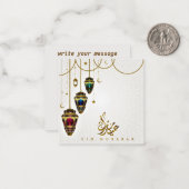 Eid Mubarak Mitteilungskarte (Vorderseite/Rückseite Beispiel)