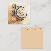 Eid Mubarak Mitteilungskarte (Vorne/Hinten)