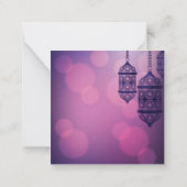 Eid Mubarak Mitteilungskarte (Rückseite)