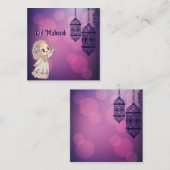 Eid Mubarak Mitteilungskarte (Vorne/Hinten)